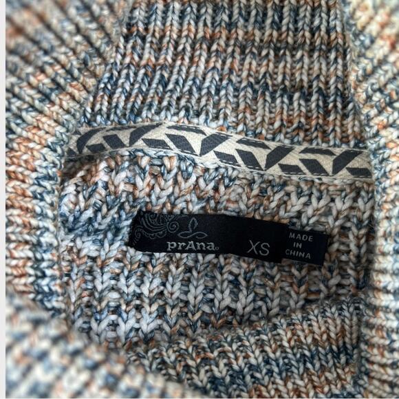 Prana Abelle Multicolor Knit Turtleneck Sweater Tunic Size XS - Picture 3 of 5